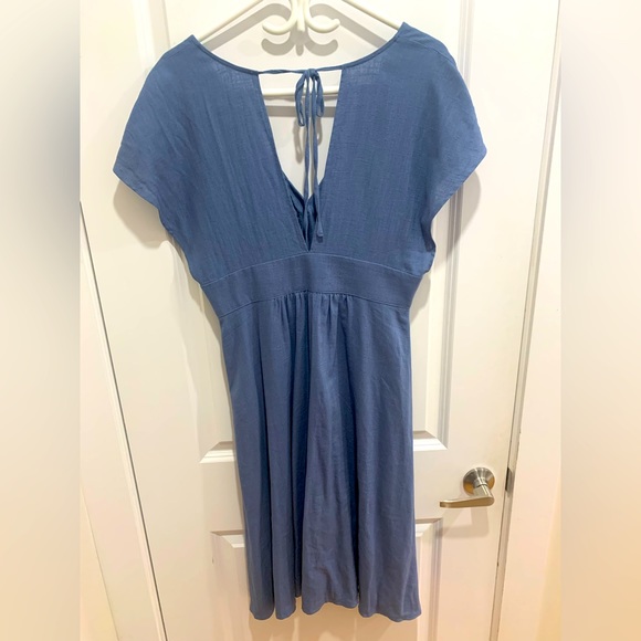 C’est Moi blue, button up dress. - Picture 4 of 8